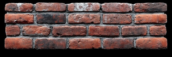 Aufkleber - A textured brick wall with a distressed finish and subtle white mortar