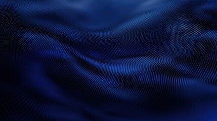 Poster - Abstract blue waves with a smooth, flowing texture.