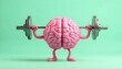 © Shawon - human brain with dumbbell