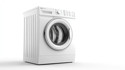 Washing machine isolated on white background. Laundry business