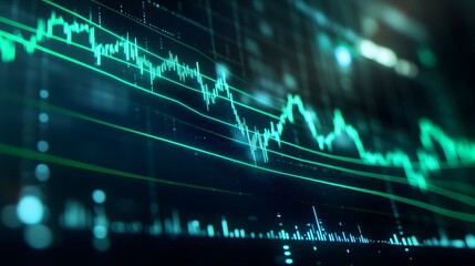 Poster - Financial Stock Market Data Graph