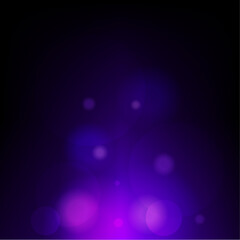 Poster - Blurry Bright Purple Bokeh Pillar Light Glowing in the Dark Background