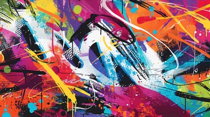 Canvas Print - Abstract Vibrant Painting