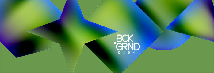 Poster - Neon color geometric shapes square triangle circle abstract background. Vector Illustration For Wallpaper, Banner, Background, Card, Book Illustration, landing page