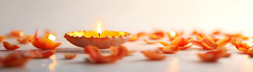 Floating Diya and Tika with Glowing Petals for Bhai Dooj: A Modern Take on Tradition with Gravity-Defying Visuals and Captivating Camera Pan