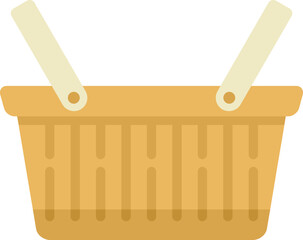 Poster - Empty shopping basket staying open, waiting to be filled with groceries or products