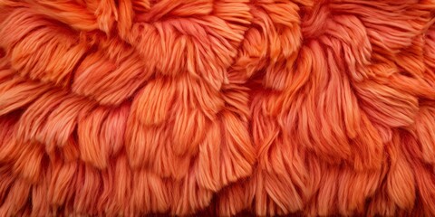 Poster - A close up of a fluffy orange fur with a lot of texture