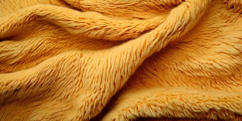 Poster - A yellow fuzzy fabric with a lot of texture
