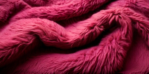 Poster - A close up of a pink fuzzy animal fur