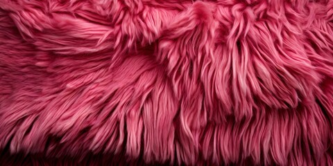 Poster - A close up of a pink fuzzy animal fur