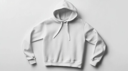 white hoodie mock up on white background 