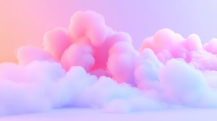 Wall Mural - a pink and purple cloud filled sky with a light blue background