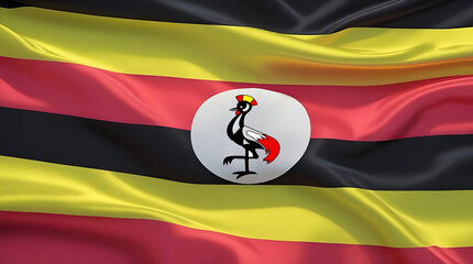 Wall Mural - ugandan flag for national Day or Independence Day of uganda