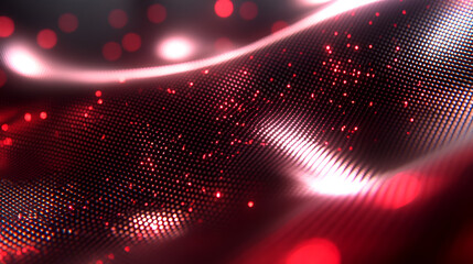 Aufkleber - Abstract red and black textured background with shimmering lights creating a dynamic flowing pattern