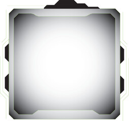 Sticker - frame on black background