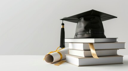 Poster - Graduation Cap, Diploma, and Books