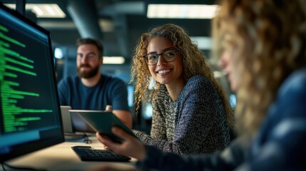 The Team Collaborating on Code