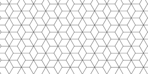 Wall Mural - Pattern cube graphic art emboss futuristic hexagon polygon abstract square element surface digital honeycomb style football and tile grid background.