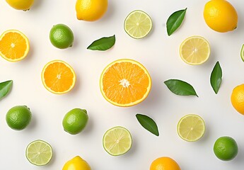 Wall Mural - Citrus Fruit Pattern