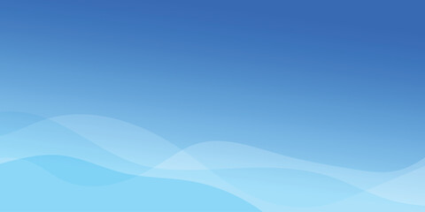 Wall Mural - abstract blue wave vector background, minimal design. can be used for backgrounds, banners, template