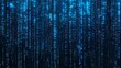 © VISUAL BACKGROUND - A blue background with a lot of binary code on it
