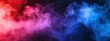 © hanisah - Dramatic smoke and fog in contrasting vivid red, blue, and purple colors.