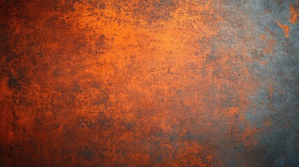 Poster - Textured wall with vibrant orange and blue hues, perfect for backgrounds, designs, or artistic projects.