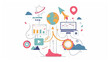 © NooPaew - A visual of the SEO process, from keyword research to on-page optimization and link building.