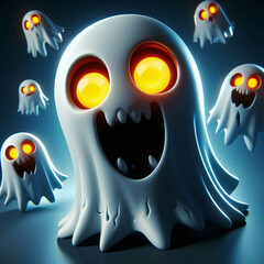 Sticker - Scary Ghost Image