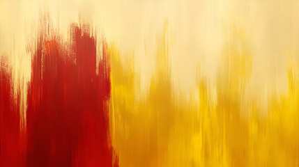 Aufkleber - Abstract painting with warm red and golden hues creating a vibrant backdrop that evokes emotions and energy