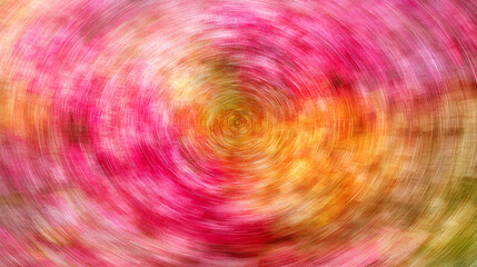 Poster - Vibrant swirl of blooming flowers in vivid colors blending together in a garden setting during the warm afternoon light