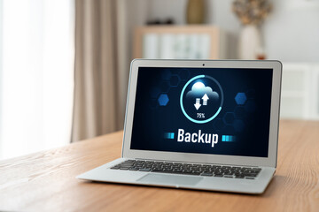 Backup Storage Data Internet Technology Business concept. Database storage cloud technology file data transfer sharing, cyber, big data information, internet banking application download upload snugly