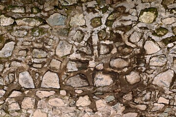 Background, texture wall made of natural stone