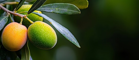  A tight shot of a tree laden with fruit, where leaves bear oranges dangling from branches