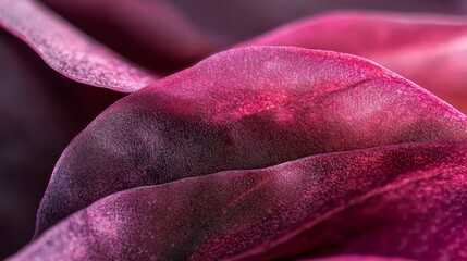 Wall Mural -  A tight shot of a pink bloom with indistinct petals in the background