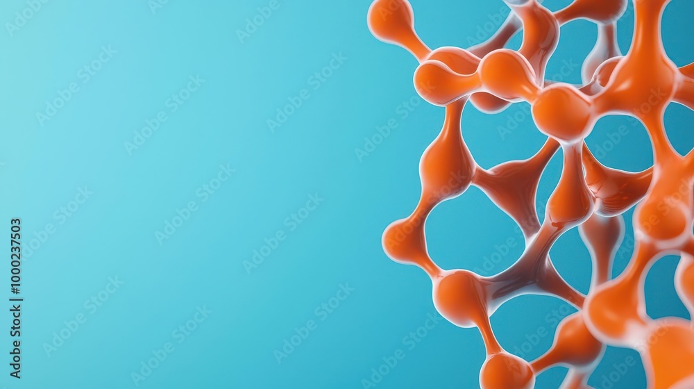 Abstract representation of nanotechnology innovation, with ...