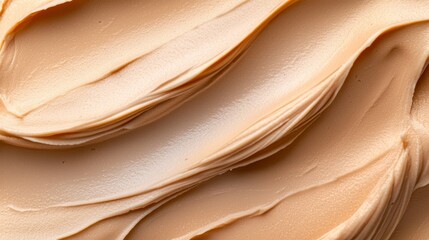 Wall Mural -  A close-up view of a rich and creamy cream