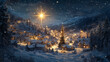 © Serhii - Snowy village with bright star