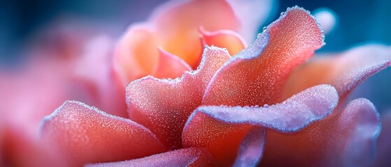 petals speckled with water droplets, center saturated with dewdrops