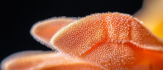 petals dotted with water droplets, center dewy