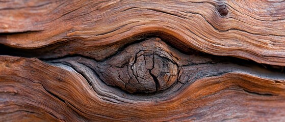 Sticker -  A tight shot of a wooden round with an apparent hollow center