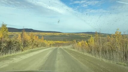 Wall Mural - Fahrt auf dem Dalton Highway in Alaska