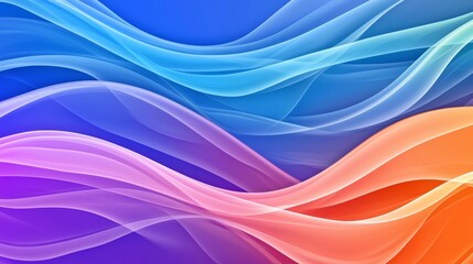 Aufkleber - Wallpaper with orange and teal colors in 4K resolution. Ideal for background, backdrop or web banner. IOS wallpaper look. Colorful shapes with texture.