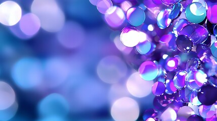 Poster - Gradient background with dark blue purple colors, grainy texture effect, abstract design on web banner, copy space