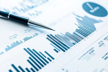 Aufkleber - Economics finance capital growth graph on white background, isolated, single object