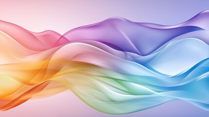 Poster - Abstract neural impulses in vivid, neon colors cascade down in a cascade.