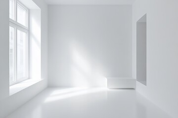 Poster - Solid white background, clean and simple, no objects