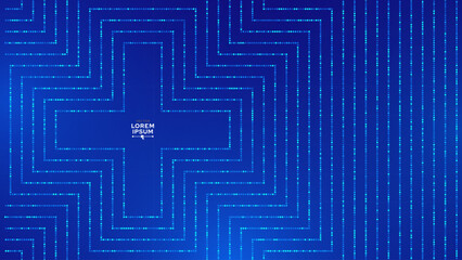 Aufkleber - Healthcare Medical Plus Pattern. Blue Mathematical Plus Symbols Pattern. Math Design Elements Background. Medical Tech Background. Vector Illustration.