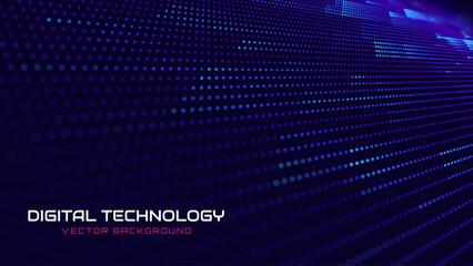 Aufkleber - Digital Data Flow Vector Background. Big Data Technology Lines. Data Transmission Concept. High Speed Internet. Information Matrix Flow in Virtual Reality Cyberspace. Vector Illustration.