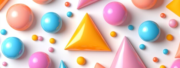 Poster - The abstract pattern of geometric triangles on a smooth background illustrates modern design concepts.
